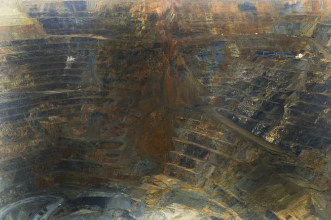 An open gold mine owned by Newmont Mining Corp., west of Elko, is shown on Sept. 26, 2013.