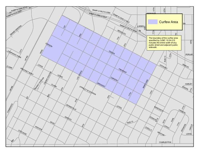 Revised Downtown Curfew Map. The city’s general curfew for underage youth applies at all other times, and it is between the hours of 10 p.m. and 5 a.m. Sunday through Thursday; and between the hours of midnight and 5 a.m. on Friday and Saturday. 