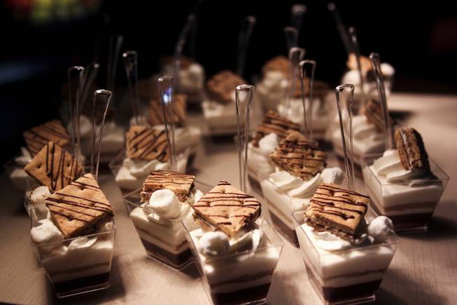 PUB Mini Smores from Monte Carlo's The PUB table during the Epicurean Charitable Foundations M.E.N.U.S. (Mentoring & Educating Nevadas Upcoming Students) fundraising event at the Luxor Oasis Pool on Friday, Oct. 4, 2013.