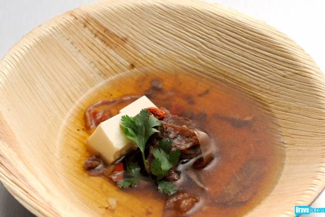 Las Vegas chef Shirley Chung's turtle soup with goji berry and Chinese Broth on Season 11 of Bravo's "Top Chef."