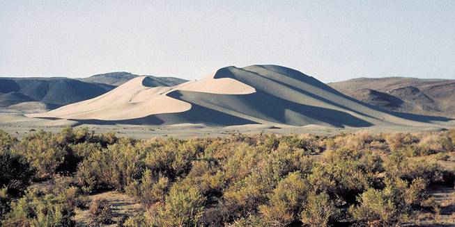 This undated image provided by the Nevada Commission on Tourism shows the Sand Mountain Recreation Area east of Fallon.