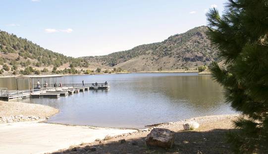 A boat ramp, a picnic area and two campgrounds with a total of 44 campsites are available at the park nestled in a pinyon pine forest, Saturday, Oct. 12, 2013