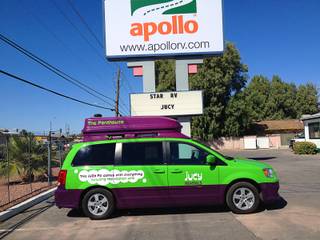 Jucy vans are available at the Apollo RV rental facility on Boulder Highway.