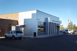 This is the entrance to the Henderson Detention Center Oct. 16th, 2013.