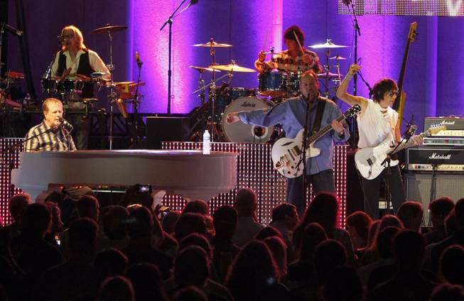 Beach Boys founder Brian Wilson, along with legendary rock guitarist Jeff Beck, performed at Chastain Park Amphitheater on Friday, Oct. 4, 2013, in Atlanta.