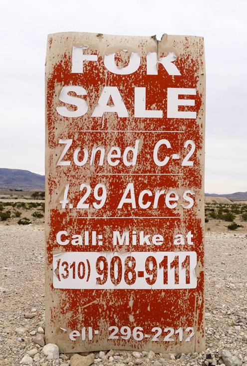 Las Vegas' Bermuda Triangle of empty land for sale.