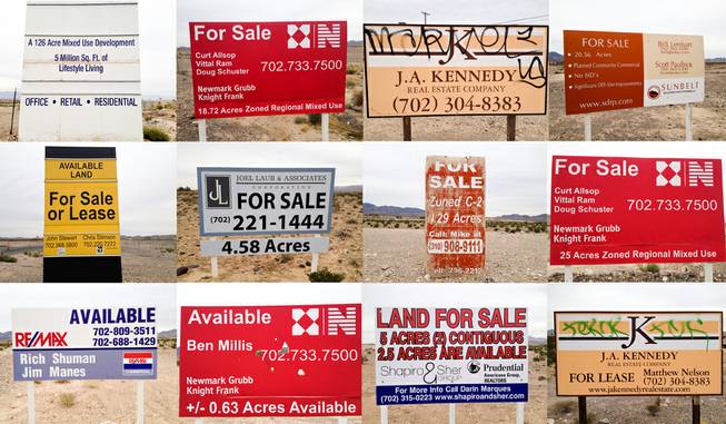 Las Vegas' Bermuda Triangle of empty land for sale.