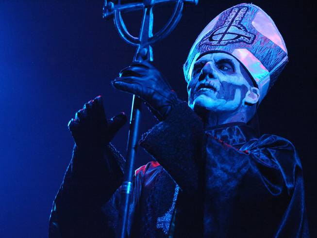 Ghost BC opens for Avenged Sevenfold at Mandalay Bay Events Center on Saturday, Oct. 26, 2013, in Las Vegas.