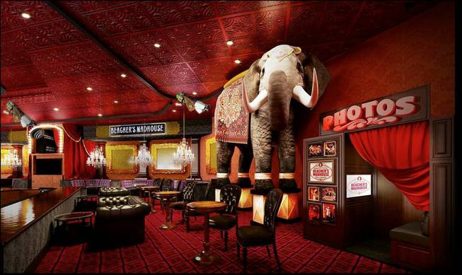 Renderings of Jeff Beacher’s Madhouse at MGM Grand