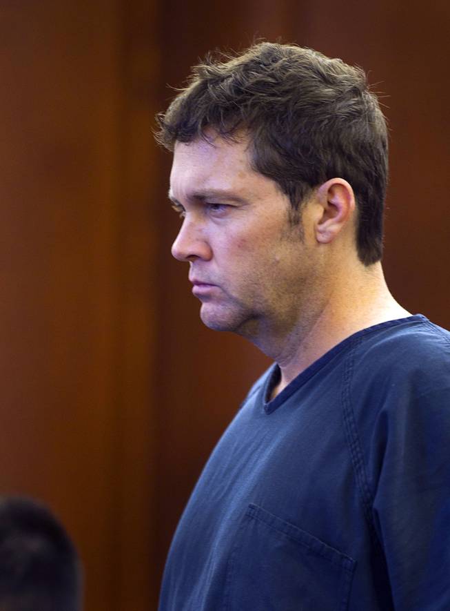 Benjamin Frazier, 41, appears in court at the Regional Justice Center Wednesday, Oct. 30, 2013. Frazier is accused of shooting two security guards and a patron outside the Drai's after-hours club in Bally's on Oct. 21, 2013.