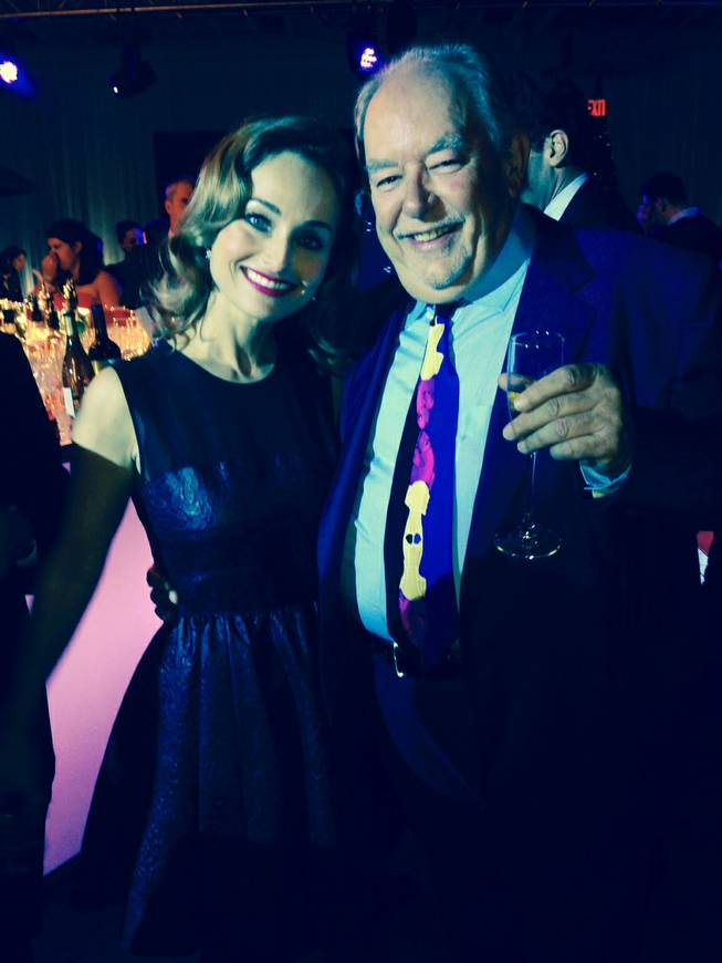 Giada De Laurentiis and Robin Leach in New York on Thursday, Oct. 17, 2013, for the Food Network's 20th anniversary.