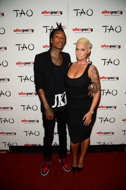 Wiz Khalifa, with wife Amber Rose, hosts and performs on ...
