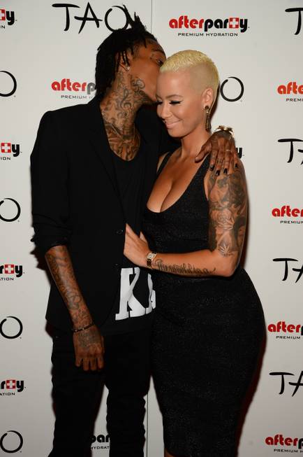 Wiz Khalifa, with wife Amber Rose, hosts and performs on ...