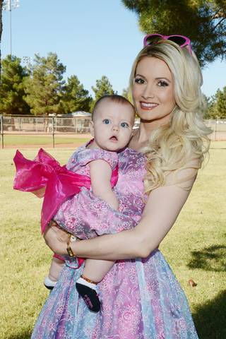 Holly Madison and daughter Rainbow Aurora Rotella attend the Animal Foundation’s Forever Home Family Picnic on Sunday, Nov. 3, 2013, at Sunset Park in Las Vegas.

