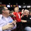 Las Vegas Sun Sports Editor Ray Brewer, his son Nicholas and his father John Brewer watch the UNLV basketball team play Arizona State on Tuesday, Nov. 19, 2013, at the Thomas & Mack Center.


