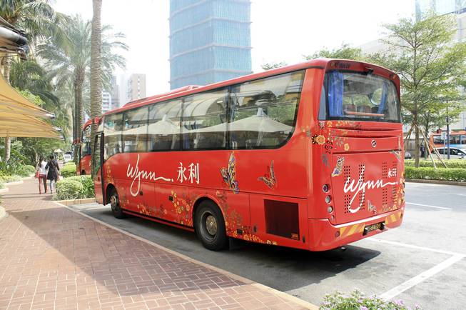 The Wynn shuttle bus in Macau.
