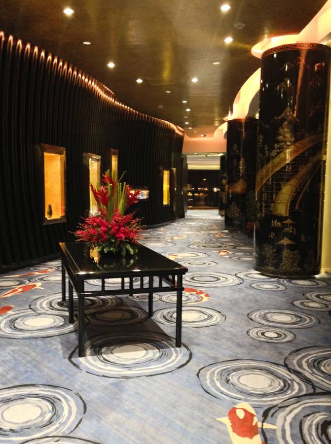 A hallway at the Grand Hyatt at City of Dreams in Macau.