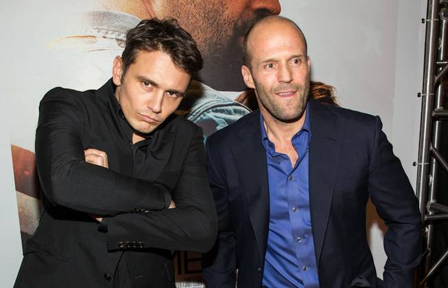 James Franco and Jason Statham attend the premiere of “Homefront” ...