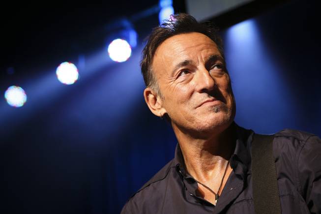 This Nov. 7, 2013, photo shows Bruce Springsteen onstage at the Stand Up for Heroes event at Madison Square Garden in New York.