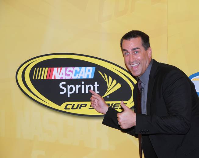 Rob Riggle walks the red carpet at the 2013 NASCAR ...