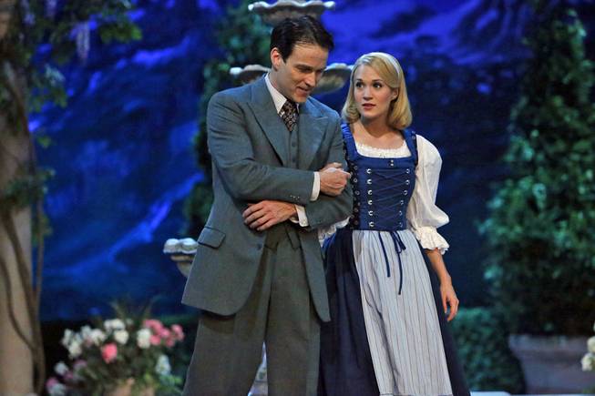 Stephen Moyer as Capt. Von Trapp and Carrie Underwood as Maria star in "The Sound of Music Live!" airing Thursday, Dec. 5, 2013, on NBC.