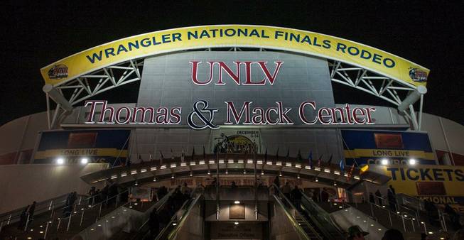 Round 4 of the 2013 Wrangler National Finals Rodeo on Sunday, Dec. 8, 2013, at the Thomas & Mack Center at UNLV.