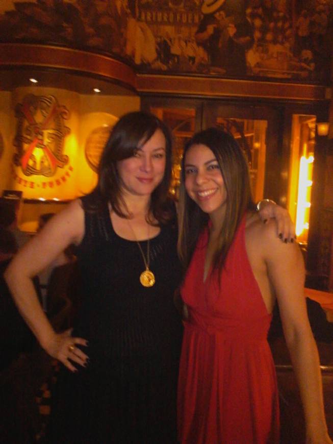 Jennifer Tilly, left, at Casa Fuente in the Forum Shops on Sunday, Dec. 8, 2013, in Caesars Palace.