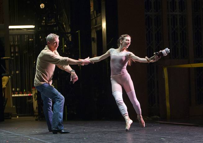 Kirk Ryder and Betsy Lucas rehearse for Nevada Ballet Theater’s “The Nutcracker” at the Smith Center for the Performing Arts on Wednesday, Dec. 11, 2013. The annual performance opens Saturday and runs through Dec. 22.
