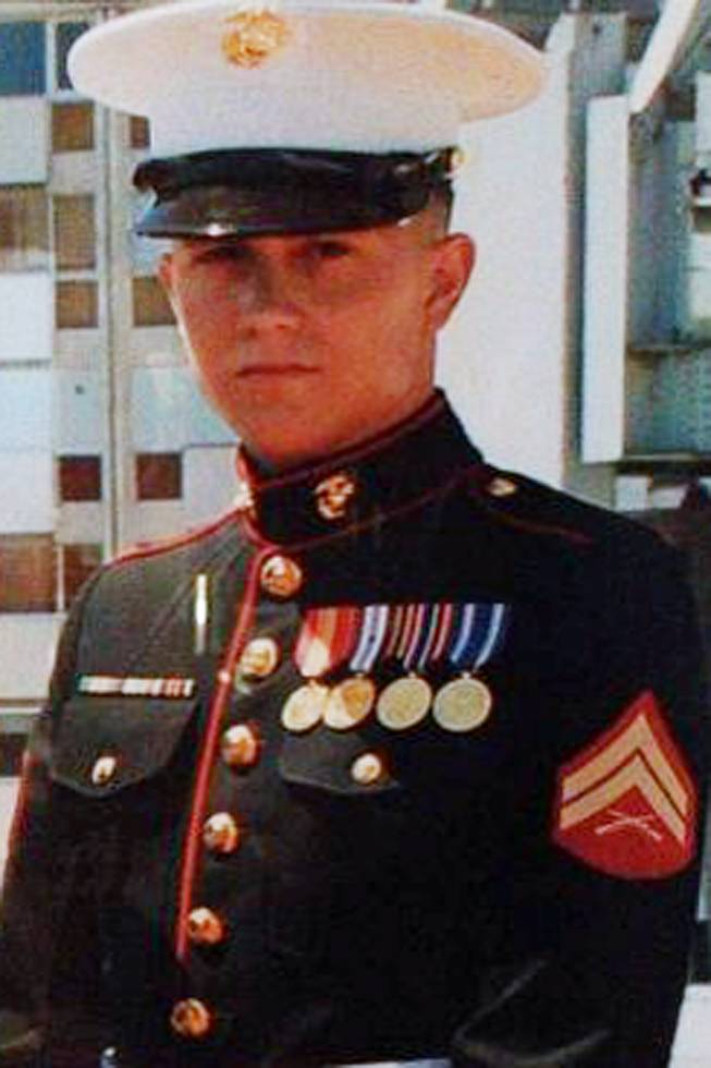 This undated photo provided by the family shows U.S. Marine Brian LaLoup, who died in 2012 while stationed in Greece. 