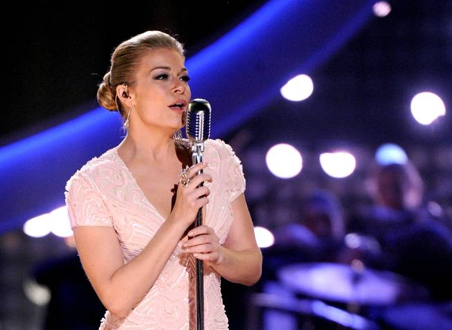 LeAnn Rimes performs a tribute to Patsy Cline at the 2013 American Country Awards on Tuesday, Dec. 10, 2013, at Mandalay Bay Events Center.