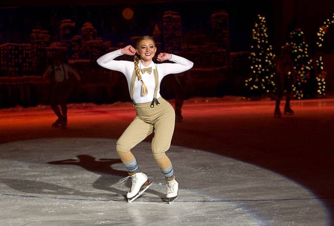 Madelyn Miller performs during the "Treasure of Christmas" holiday ice show at the Sobe Ice Arena at the Fiesta Rancho Sunday, Dec. 15, 2013. The annual program features local skaters. Admission was free with a donation of three canned goods which will be donated to the Salvation Army, organizers said.