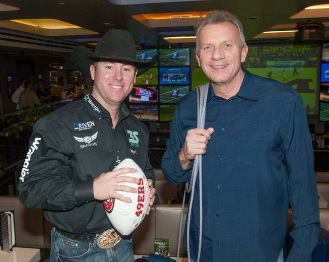 World champion rodeo cowboy Trevor Brazile and NFL Hall of ...