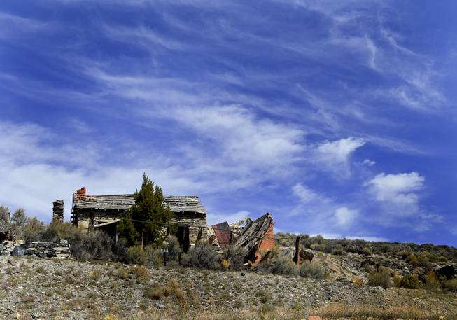 An abandoned and dilapidated building in Belmont, Nevada.