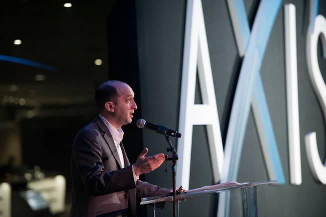  Jason Gastwirth, senior VP of marketing and entertainment for Caesars Entertainment, attends the official remaining of PH Live to The Axis at Planet Hollywood on Thursday, Dec. 19, 2013, at Planet Hollywood in Las Vegas.