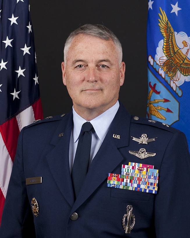 This undated handout photo provided by the US Air Force shows Maj. Gen. Michael Carey. Investigators say the Air Force general, fired in October as commander of the U.S. land-based nuclear missile force, engaged in "inappropriate behavior" while in Russia, including heavy drinking rudeness to his hosts.
