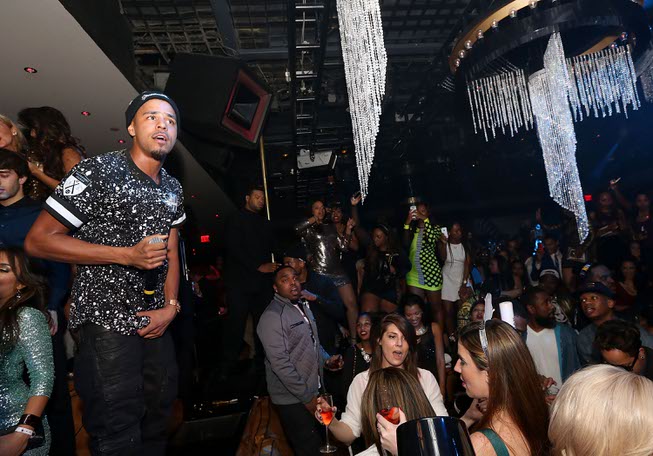 J. Cole hosts and performs at 1OAK on Tuesday, Dec. ...