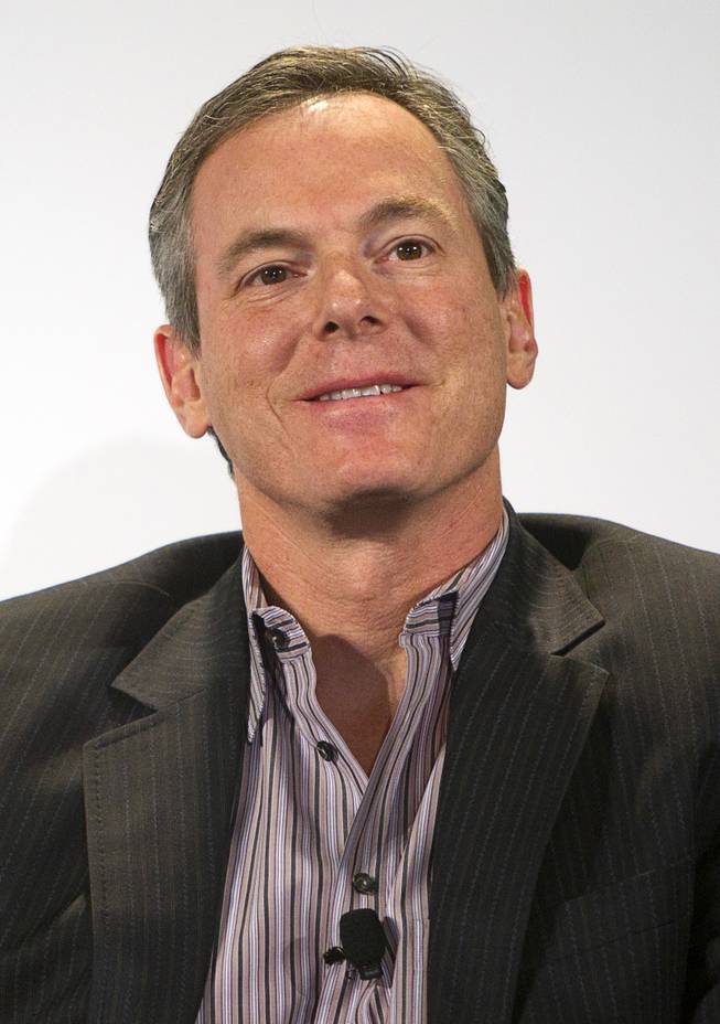 Paul Jacobs, chairman and CEO of Qualcomm, is shown during a panel discussion at the 2014 International Consumer Electronics Show (CES) in Las Vegas, Tuesday Jan. 7, 2014.