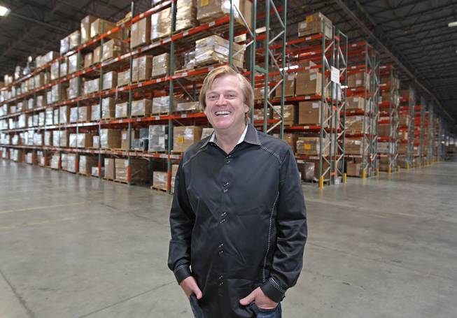 Chairman and CEO of OverStock.com Patrick M. Byrne poses for a picture in the warehouse of Overstock.com just outside Salt Lake City, Utah on March 25, 2010.