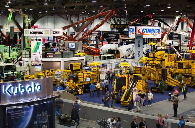 The 40th anniversary of the World Of Concrete attracts thousands to the industrys only annual international event dedicated to the commercial concrete and masonry construction industries at the Las Vegas Convention Center on Wednesday, Jan. 22, 2014.