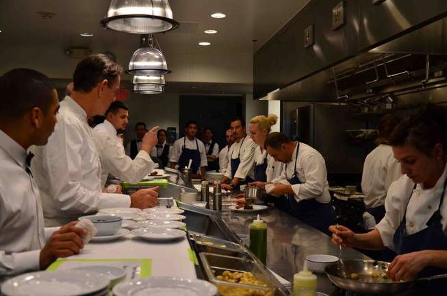 The 10th-anniversary celebration of Bouchon by chef Thomas Keller in ...