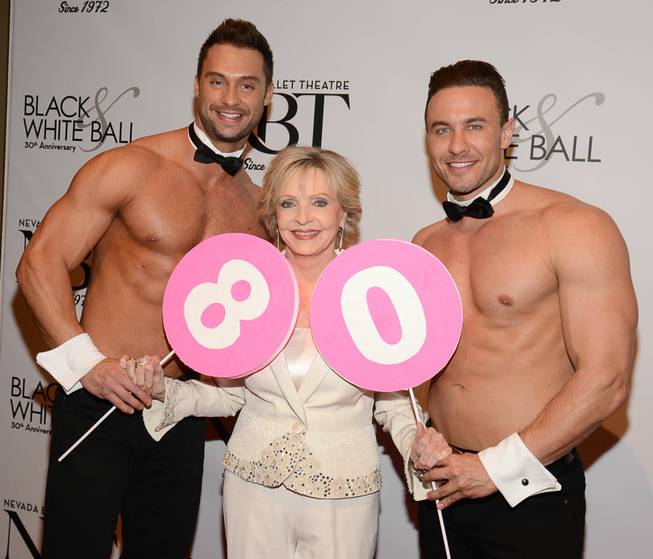 Florence Henderson and Chippendales stars James Davis and Ryan Stuart ...