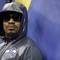 Photo: Seattle Seahawks' Marshawn Lynch stands against a 
