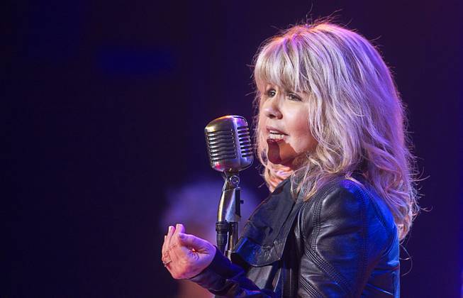 Singer and actress Pia Zadora performs during a guest stint in "Million Dollar Quartet" on Tuesday, Feb. 4, 2014, at Harrah’s.