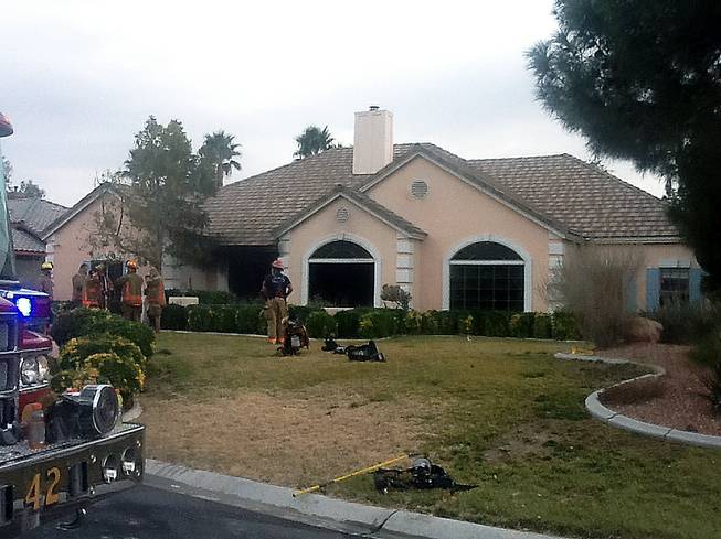 A fire at this home in the 8100 block of Yucca Springs Drive caused an estimated $175,000 worth of damage.