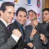 Jeff Leibow, Travis Cloer, Graham Fenton and Deven May of "Jersey Boys" at the Paris arrive at the 2014 Fighters Only World Mixed Martial Arts Awards on Friday, Feb. 7, 2014, at the Venetian.