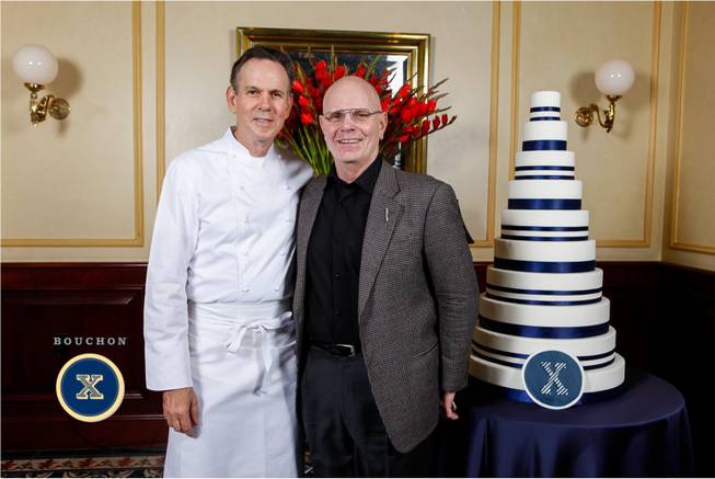 Chef Thomas Keller and Joseph Keller attend the 10th-anniversary celebration ...