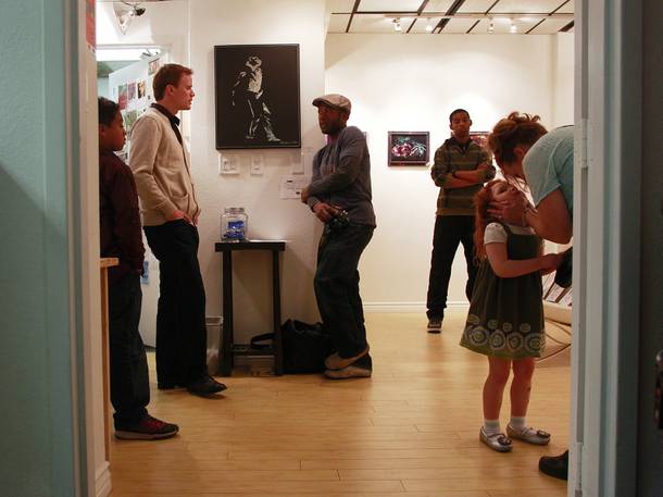 The opening of African American Showcase is seen Saturday, Feb. 15, 2014 at Tastyspace Gallery.