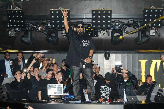 Ice Cube performs at Hakkasan on Tuesday, Feb. 18, 2014, ...