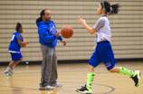 Desert Pines Girls Practice for State Basketball Tournament