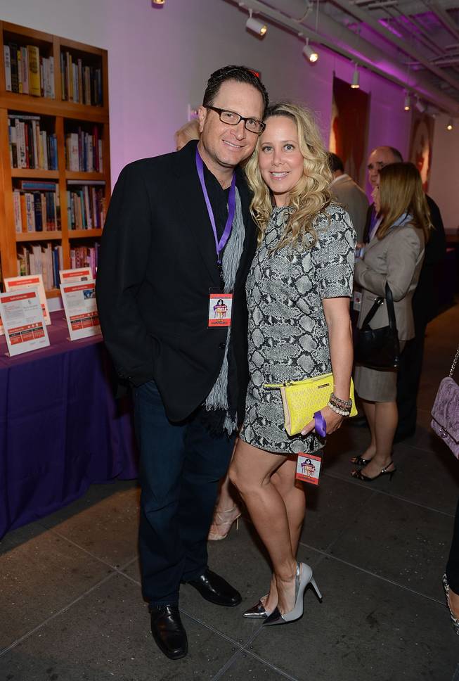 Josef Vann and Ilana Vann attend the Kerry Simon Says Fight MSA benefit at Keep Memory Alive event center Thursday, Feb. 27, 2014, in downtown Las Vegas.